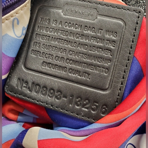 *RARE COACH LTD RESORT BLACK CALF LEATHER DRAWSTRING SHOULDER  HANDBAG - Picture 7 of 7